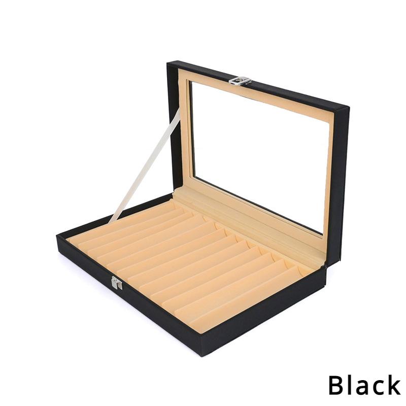 

Leather Fountain Pen Display Case 1~3 Layer 12/24/36 Slot Organizer Collector Box Stationery School Office Bussiness Supples
