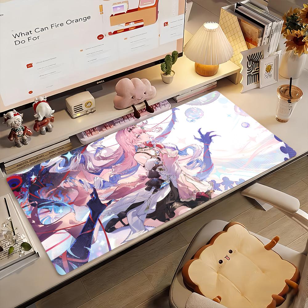Game Wuthering Waves Denia Mouse Pad Anti Slip Rubber Edge Locked Thickened Laptop Gaming Desk Mat