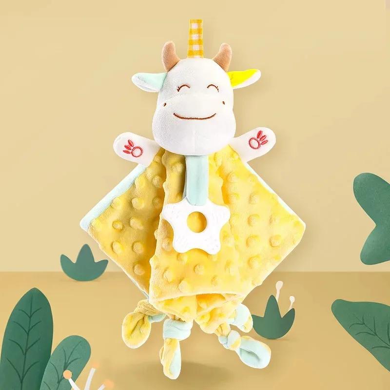 Baby Comforter Blanket Plush Stuffed-Animal Security Blanket for Babies-Soothe Appease Towel// Soft Plush Newborn Sleeping Dolls