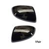 For Mazda 2 Front Left Driver & Right Passenger Side Wing Mirror Cover Cap Black