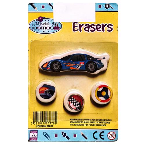 Stationery Cosmos Erasers (Pack of 4)