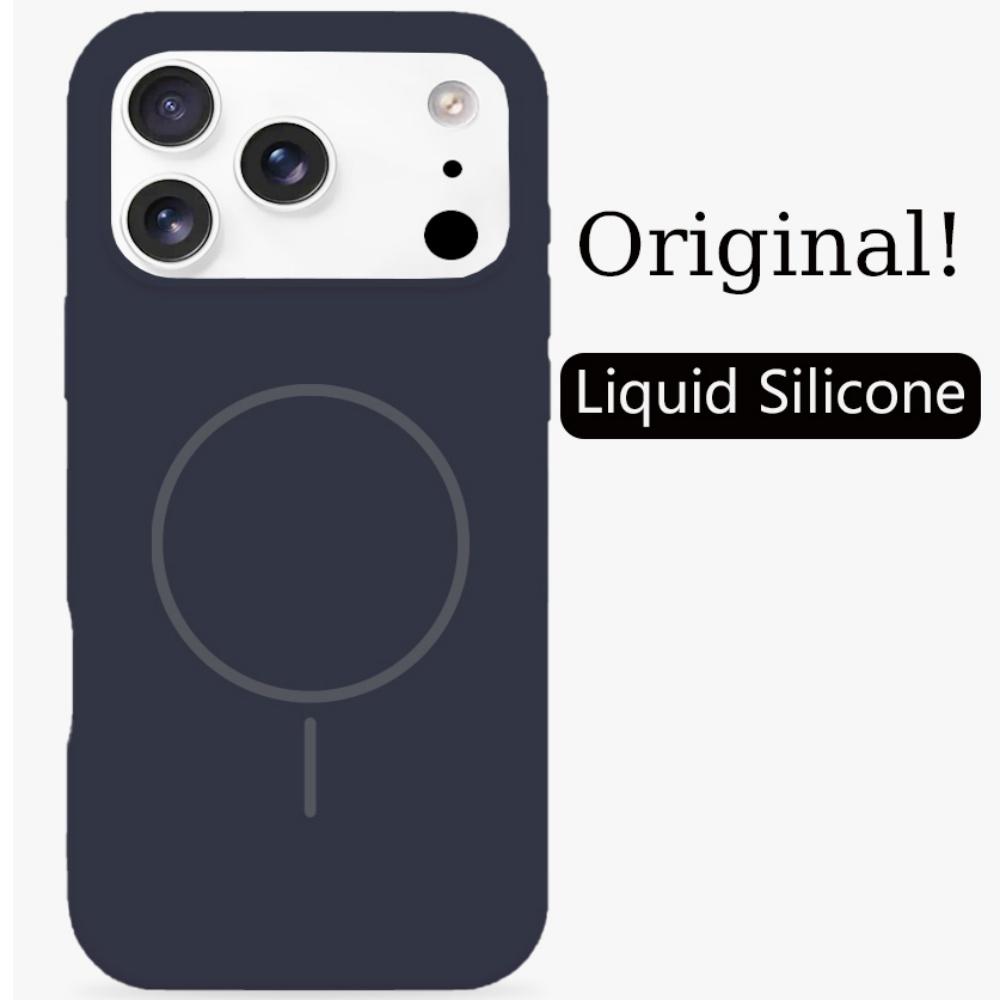 High Quality Dopamine Liquid Silicone Case for IPhone 17 Air 16 15 14 Plus 13 12 Pro Max Skin Feel Magnetic Wireless Charg Cover