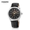 Lenomasigye Re2004M_Bk Moonphase Men'S Leather Watch_Black