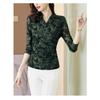 Lace Tops for Women Spring and Autumn New Style High-end Bottoming Shirts Women's Fashionable Shirts