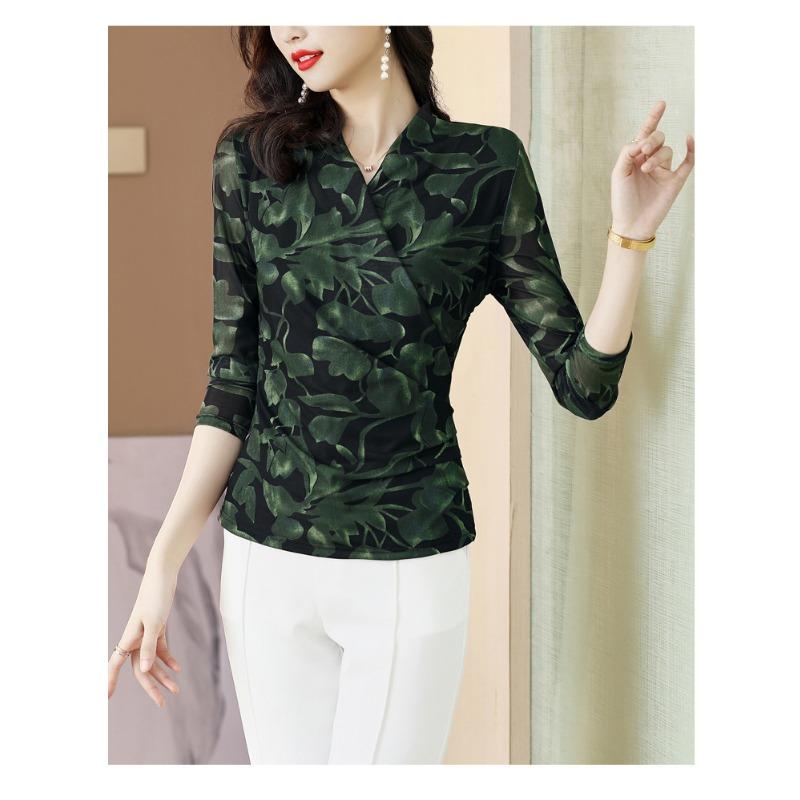 Lace Tops for Women Spring and Autumn New Style High-end Bottoming Shirts Women's Fashionable Shirts