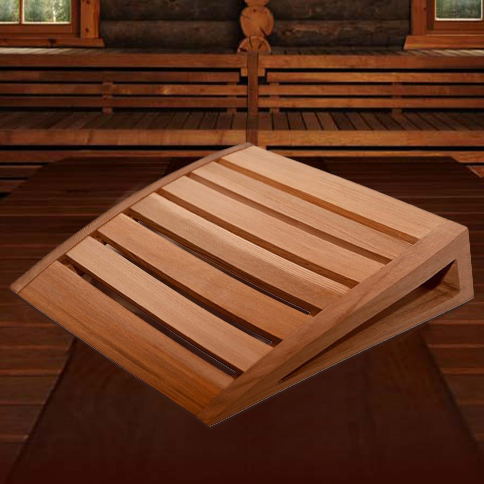 Sauna Pillow Headrest Breathable Ergonomic Natural Wooden Home Sauna Neck Rest Pillow For Home Room Commercial Resting Relaxing China Mainland