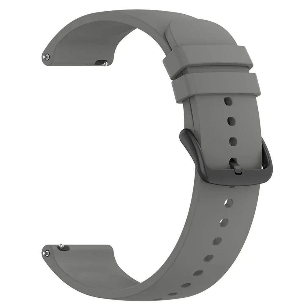 

22mm 20mm Silicone Sport Strap For Xiaomi Watch S4 Bracelet For Mi Watch 2 Pro/S3 S2 46mm S1 Active Band Bracelet Soft Wristband 1PCS 20MM серый