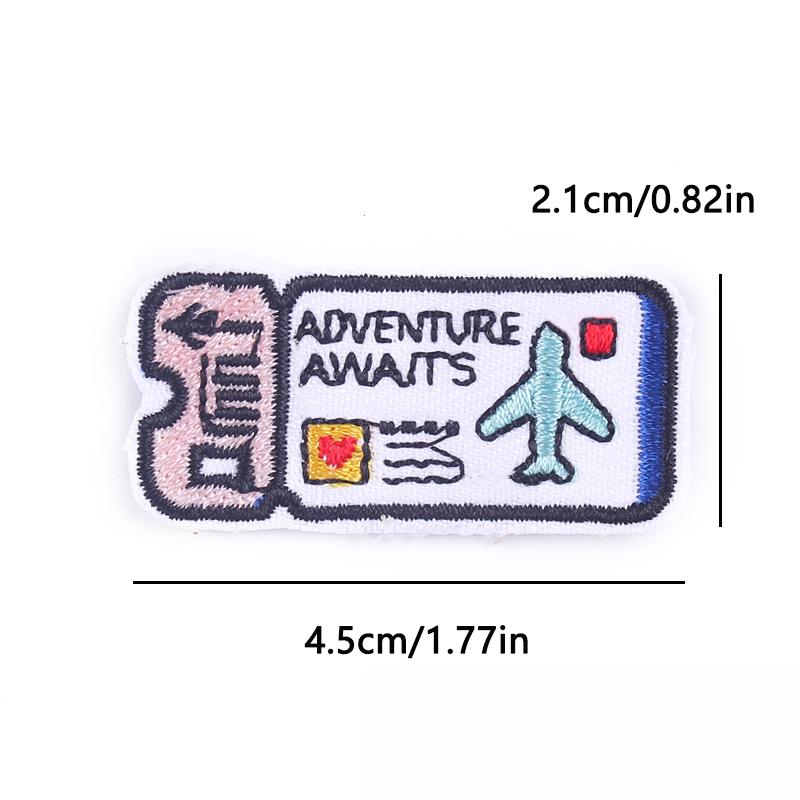 Aufbügelbares besticktes Abzeichen Outdoor-Abenteuer-Design Kosmischer Pilz Astronaut Für Jeansjacke Hut Tasche DIY Personalisierbare Dekoration