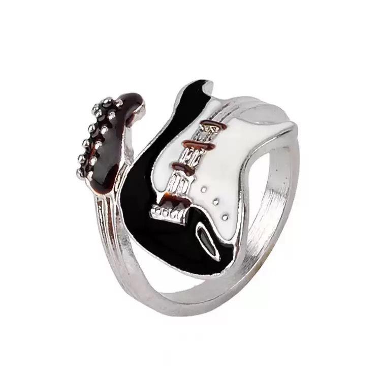 Men's Retro Rock Guitar Ring - Fashion Statement Jewelry