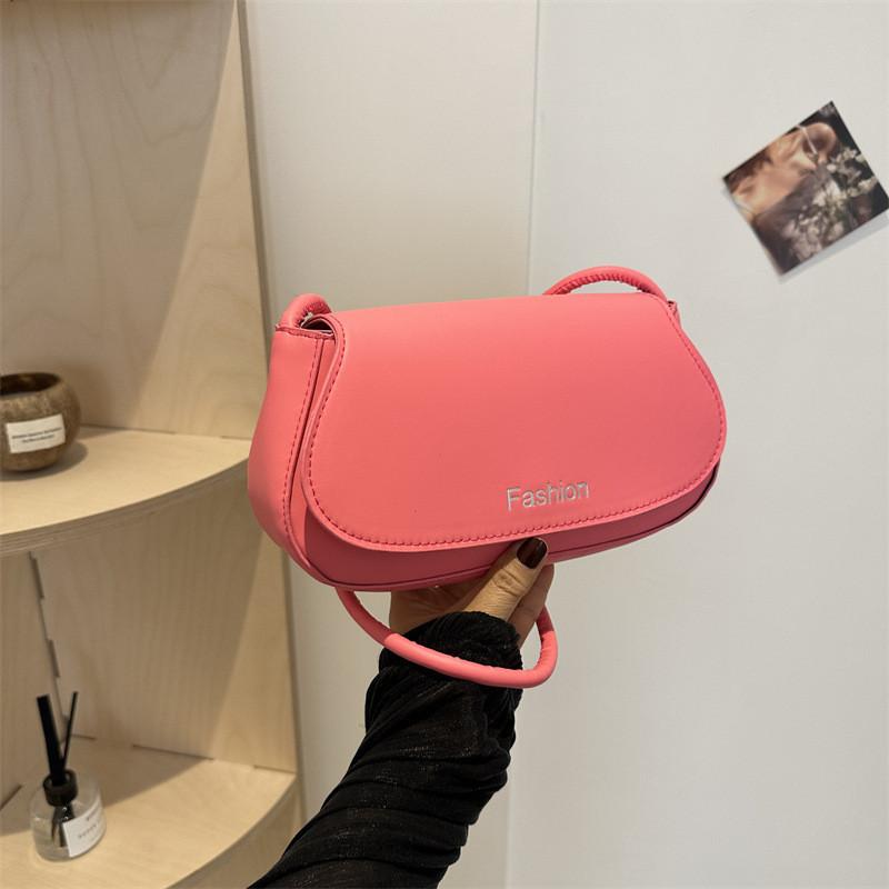 Chic 2024 Korean Style Small Square Shoulder Bag Elegant Casual Pu Leather Crossbody For Women