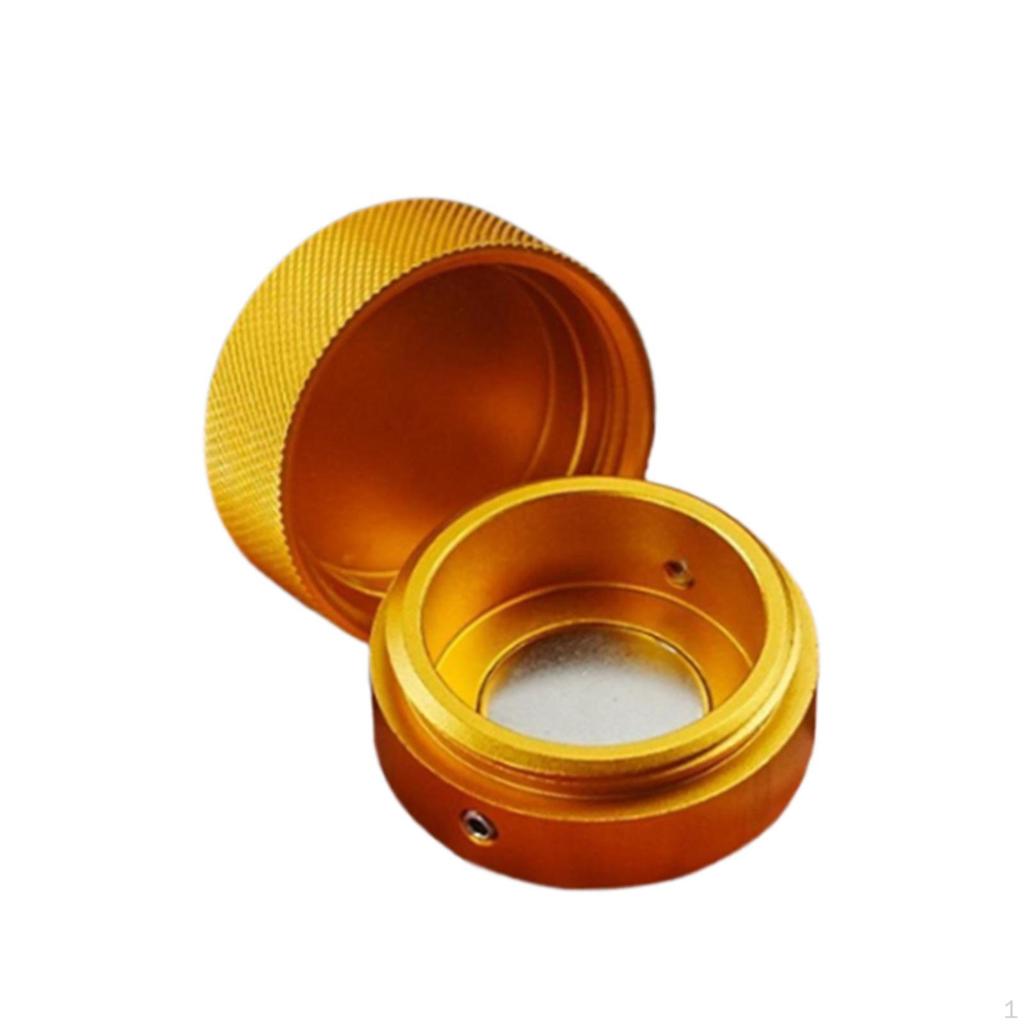 Kritt holder for biljardkø i aluminiumslegering, Rund skrukork for poolkø