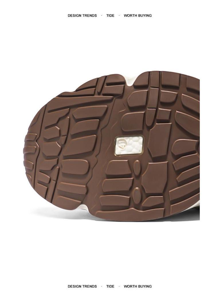 Breathable Men's Trendy Mesh Sneakers: Thick-Soled Casual Dad Shoes