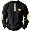 Autumn and Winter Outdoor Casual Long-sleeved Sportswear, Stand-up Collar Corduroy Men's Tops