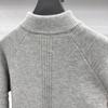 Men's Retro Jacquard Knit Sweater with Zipper Collar - Stylish & Versatile for Autumn/Winter
