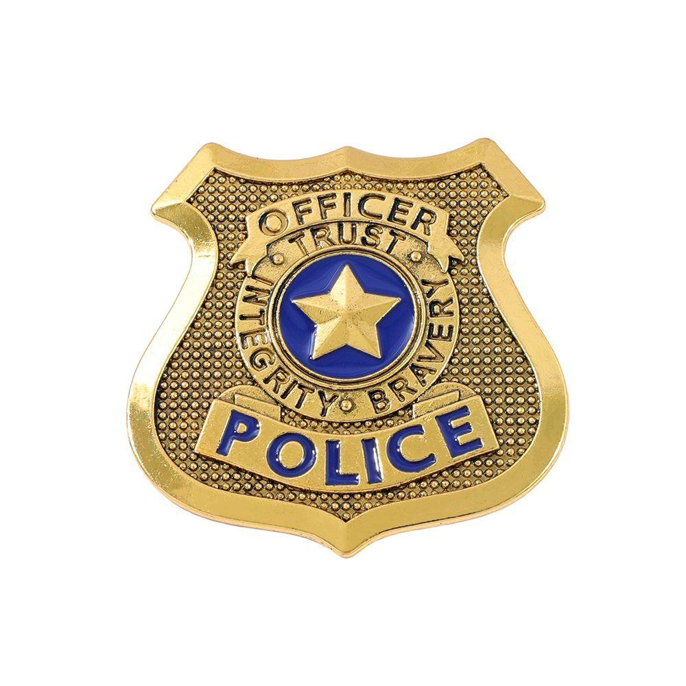 City Metal Brooch Creative Anime Metal Badge Police Officer