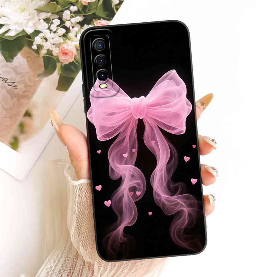 For vivo Y70s 5G Case Luxurious Flower Cartoon Silicone Back Cover For Vivo Y 70s Y51s Y51S V2002A Shockproof Phone Cases Fundas