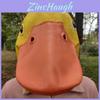 Schattige gele eendenkop en leeuwenmasker latex kostuumaccessoire voor kinderfeestjes en festiviteiten.