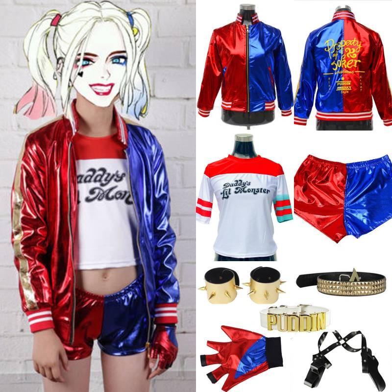 Suicide Squad Harley Quinn Cosplay Outfit For Adults And Kids With Polyester Material For Costume Parties
