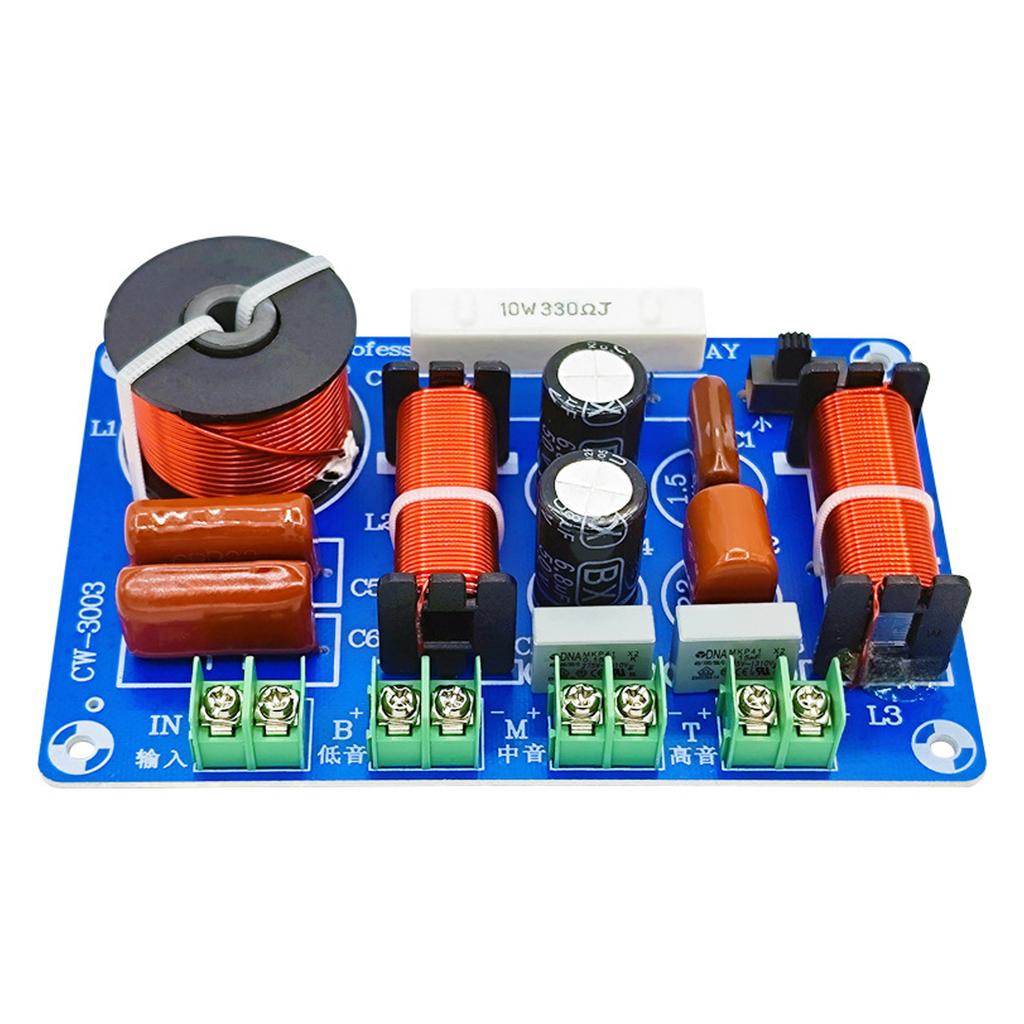3 Way High Speaker Frequency Divider Sound Splitter Filter Circuit Board for Home Theater DIY Speaker Crossovers