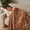 Deer Pattern Throw Blanket - Soft Cozy Blanket for Couch Bed, Lightweight Nap Blanket for Women Men