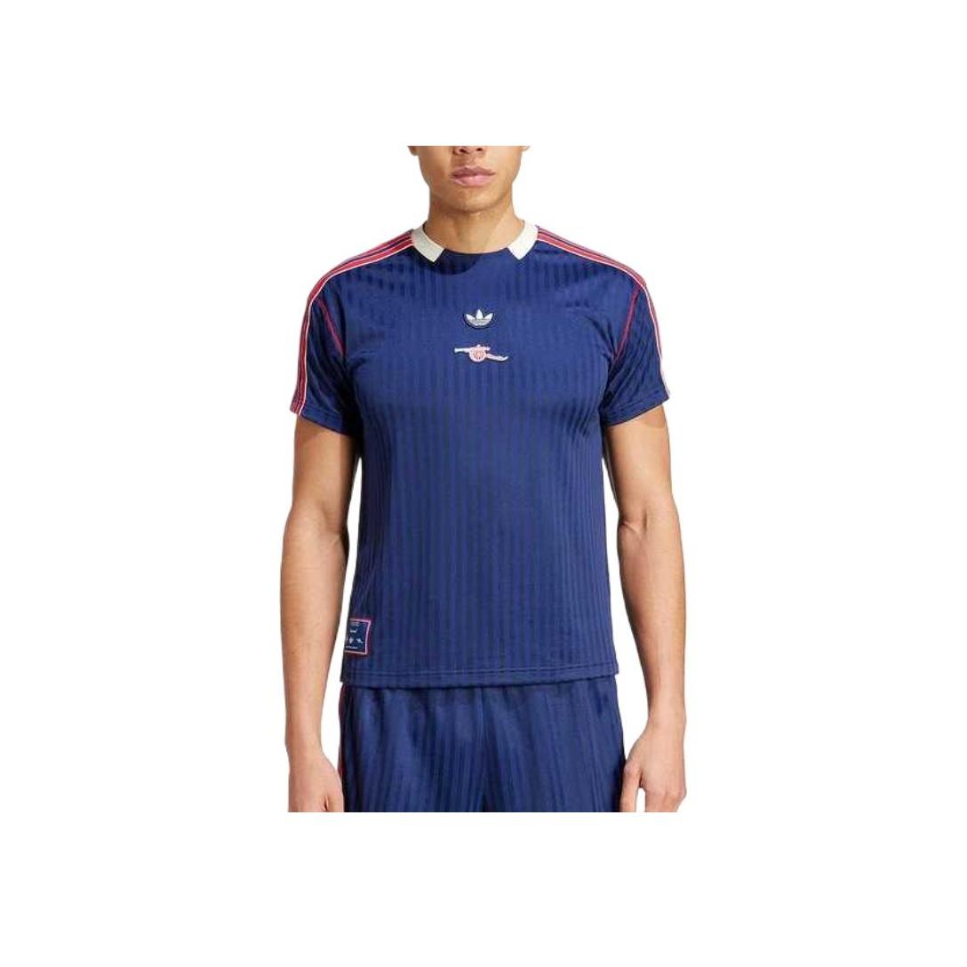 

Adidas Originals Удобная Повседневная Спортивная Влагоотводящая Мягкая Футболка с Коротким Рукавом Мужская Топы Синяя JF0546 4XL