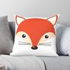 Fuchsgesicht Karton Tier Kissenbezug Polyester Leinen Samt Kreativ Reißverschluss Dekorativ Bettkissen Hülle