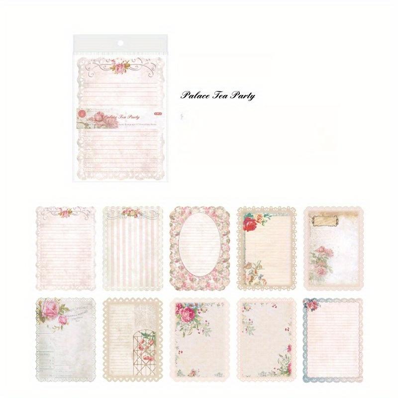 1PC Secret of Everything Series Material Paper Retro Hollow Lace Lace Old Book Pages Handbook Collage Base Paper and Cards