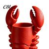 Novelty Desk Decor Lobster Pen Holder, 3D Printed Desktop Organizer, Crayfish Pencil Stand Creative Office Gift for Student Supplies, Halloween Party
