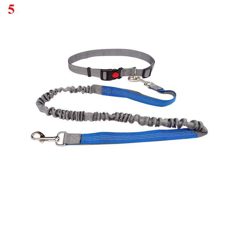 Adjustable Hand Free Dog Leash for Dog Pet Walking Running Jogging Dog Leashes Waist Belt Chest Strap Traction Rope Pet Collars