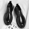 Office commuting tide one piece leather shoes leather shoes business dress 2025 Wenzhou British style men's shoes casual fashion 2025