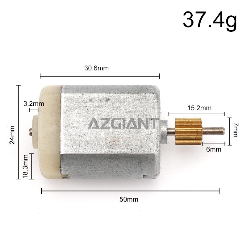 5Pcs/lot DC Motor with 8/9/10/12 Teeth Gear FC280 Car Door Lock Motor DIY Electric Metal Engine 12V Repair Kit