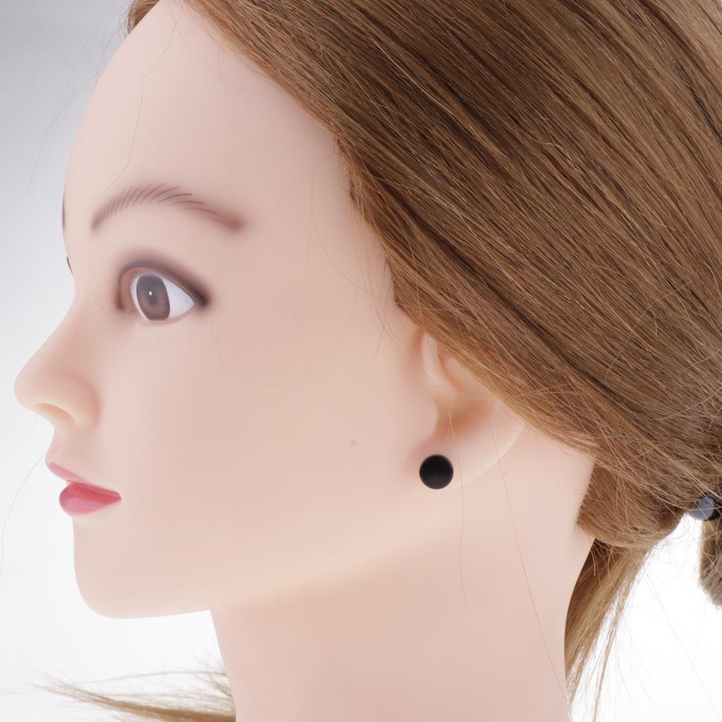 12 Paar Herren Damen Gemischte Farbe Magnetischer Clip-On Ohrstecker Ohne Loch Ohrring 8mm