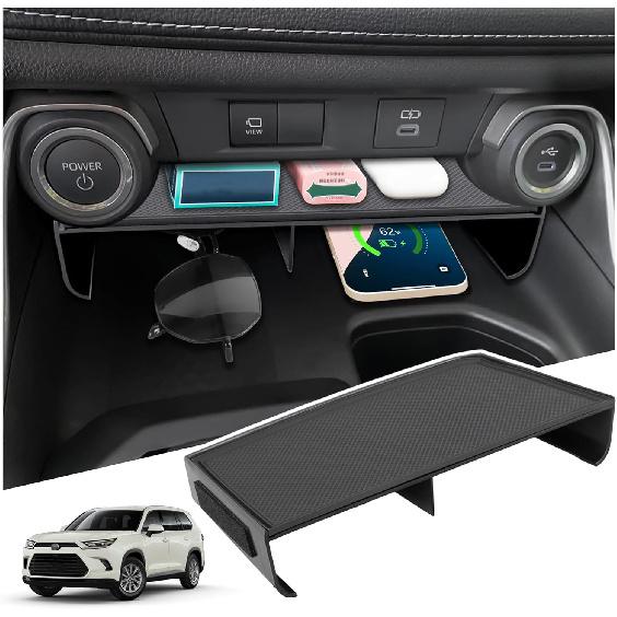 Center Console Organizer Compatible With -2025 2026 Toyota Grand Highlander Interior Accessories, Console Organizer Tray For Cell Phone And Vehicle