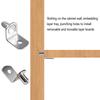 20Pcs L-Shaped Corner Brackets With Screws 5mm Thickness For Furniture Assembly