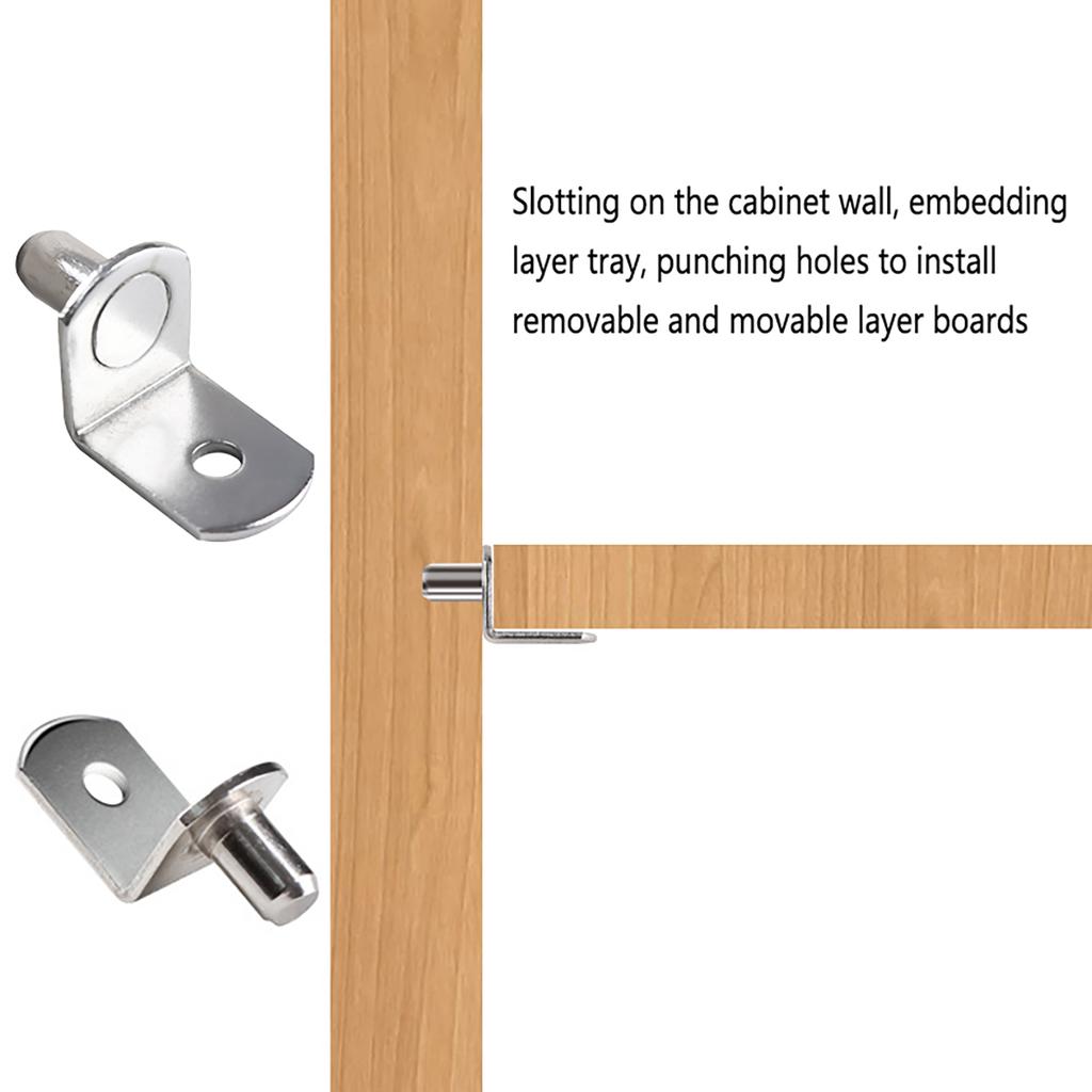 20Pcs L-Shaped Corner Brackets With Screws 5mm Thickness For Furniture Assembly