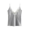 Autumn Women's V-Neck Lace Satin Camisole Top