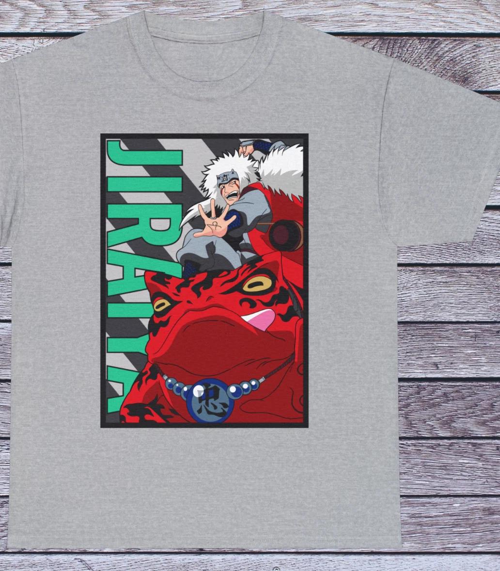 

Jiraiya Naruto Shippuden T Shirt Japanese Tee Anime Clothing Manga Style 3XL