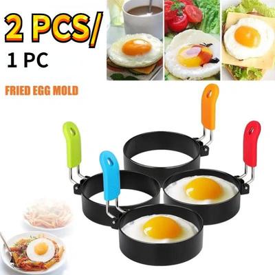 1 ks/sada Forma na smažená vejce Kulatá forma na vaječný kroužek Příslušenství k vařiči vajec Tvarovač smažených vajec Snídaňový nástroj na smažená vejce Nerezová MYY