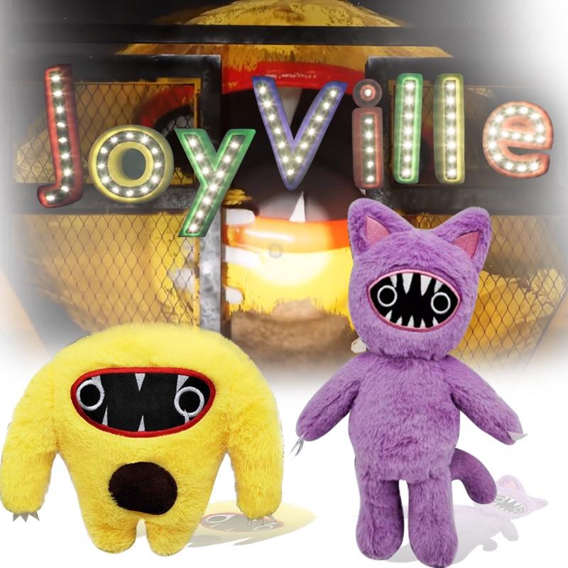 Joyville Plush Toy 30cm Cute Monster Stuffed Animal Purple Cat Design Soft And Cuddly For Adults