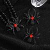 Meier Gothic dark punk statement halloween diamond spider necklace, bracelet, and ring set