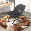 1pc Anime Design Flower Crown Lamb Round Carpet - Office Chair Mat, Non-Slip Rug for Home Decor, Suitable for All Seasons, Perfect Gift for Anime Love
