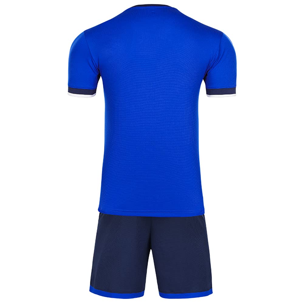 Kelme Men's Soccer Uniform Set, T-Shirt and Pants (Deep Blue, 3XL)