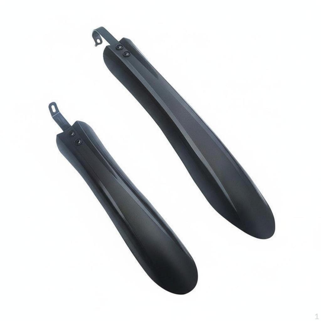 2 Pieces Mountain Bike Mudguards Thickened Front and Rear Fenders Wide Coverage