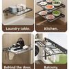 Aluminium Badezimmer-Wandregal mit Haken für Duschaufbewahrung und Handtuchorganisation