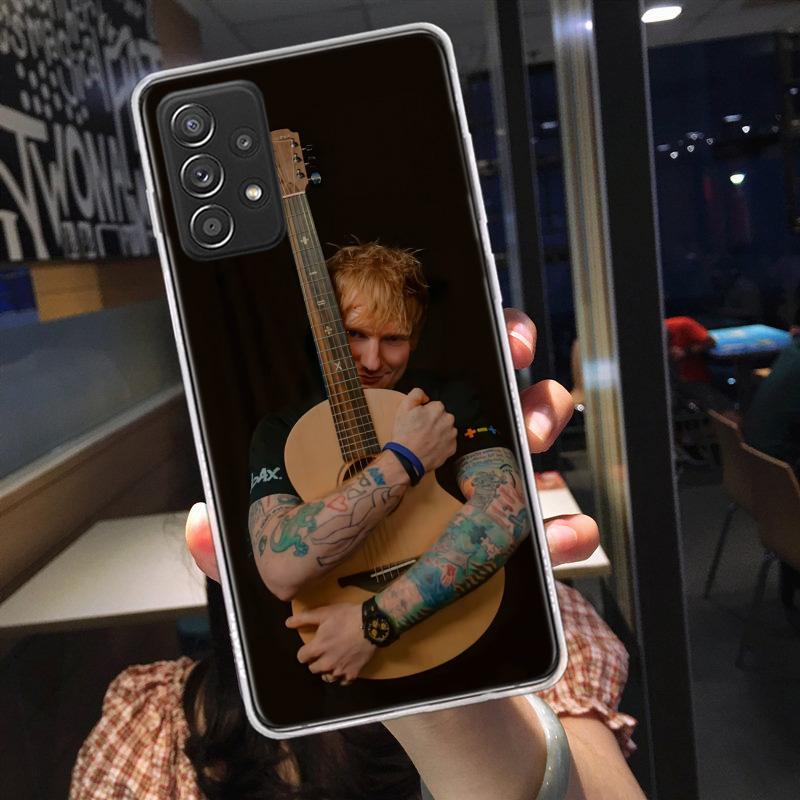 Ed sheeran Singer Phone Case for Samsung A54 A57 A37 A17 A14 A15 A12 A24 A34 A55 A35 A25 A52S A07 A05S A04S A22 A32 A72 Galaxy N