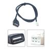 USB GPS Rear View Camera RCA Output Radio Power Cable Adapter For Car Navigation