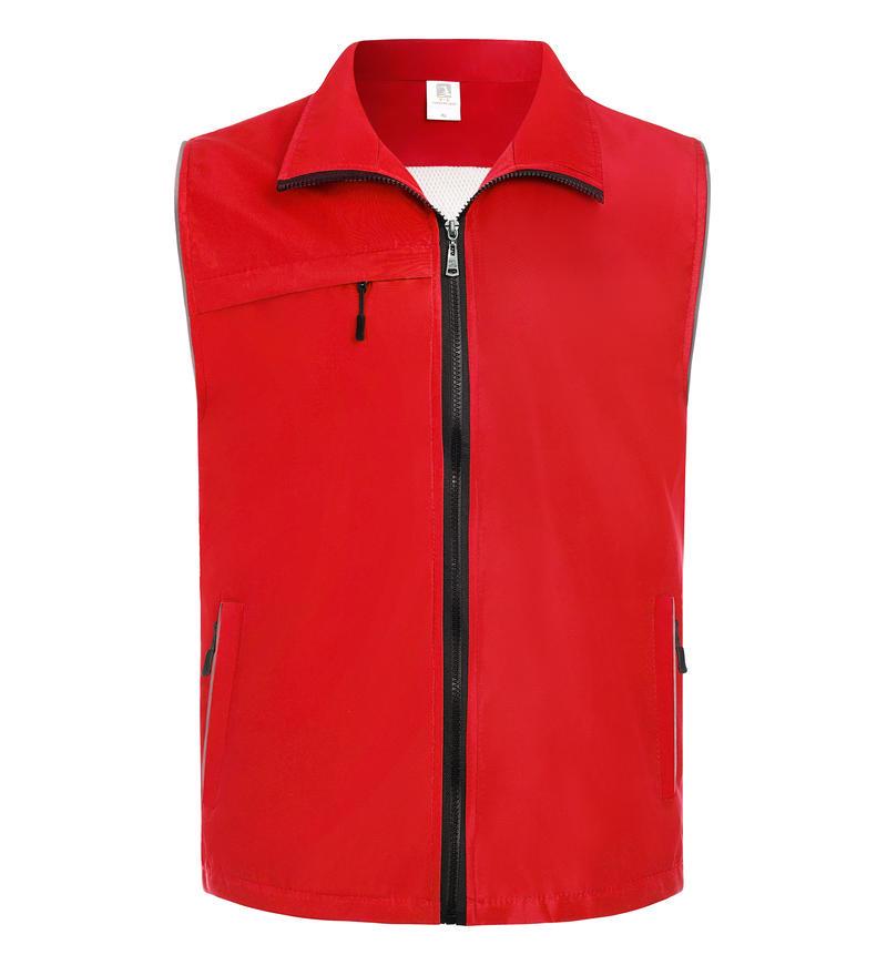 Prémiová dvouvrstvá dobrovolnická vesta se třemi kapsami pro charitativní a pracovní akce