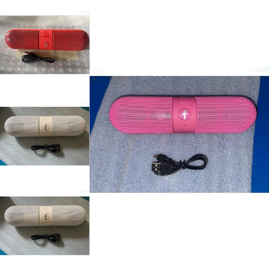 Capsule Pill Bluetooth Speaker With Wireless Card Support Portable Outdoor Audio Device