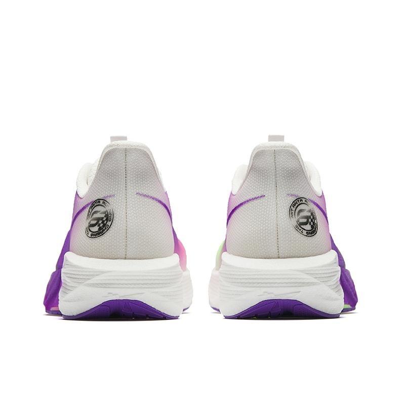 Anta Mach 6 Men Low-top Fabric Training Running Shoes Gradient Fuchsia Purple/green, Grape Purple, Papyrus White 112625583-10