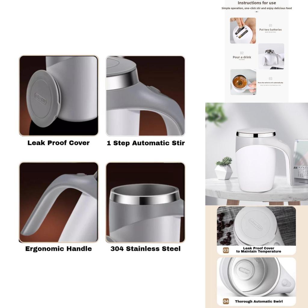 Stainless Steel Portable Magnetic Electric Mug For Coffee Lovers
